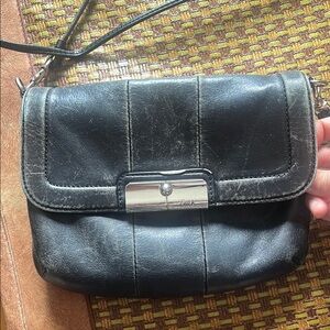 Coach Black Crossbody Bag with Structured Design